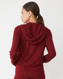 MONROW Supersoft Zip Up Hoody RUBY Online