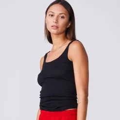 MONROW Supimafine Rib Scoop Neck Tank Set - Assorted Colors ASSORTEDCOLORS Flash Sale