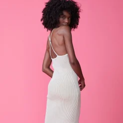 MONROW Tank Maxi Sweater Dress BUTTERCREAM Flash Sale