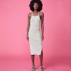 MONROW Tank Maxi Sweater Dress BUTTERCREAM Flash Sale