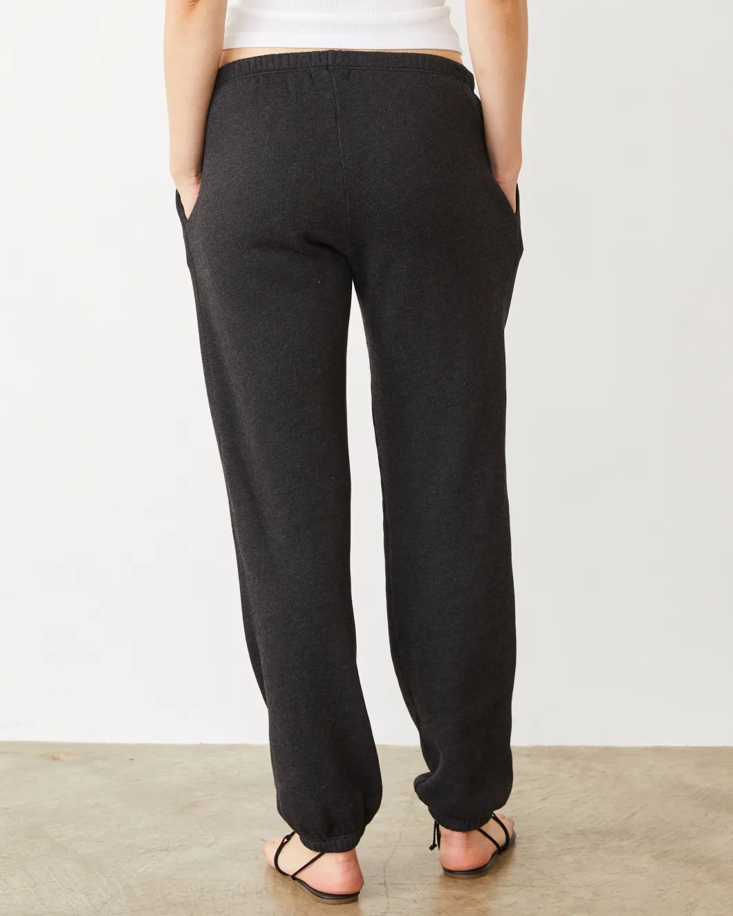 MONROW Teddy Fleece Relaxed Sweat FADEDBLACK Best Sale