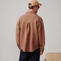 MONROW Teddy Fleece Shacket CARAMEL Fashion