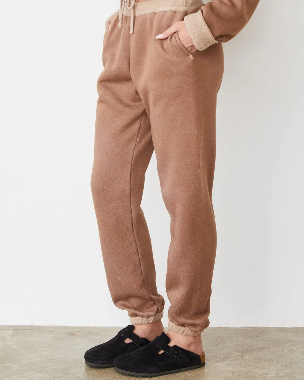 MONROW Teddy Fleece Sweat WALNUT Shop