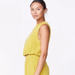 MONROW Terry Cloth Tank AVOCADO Best Sale