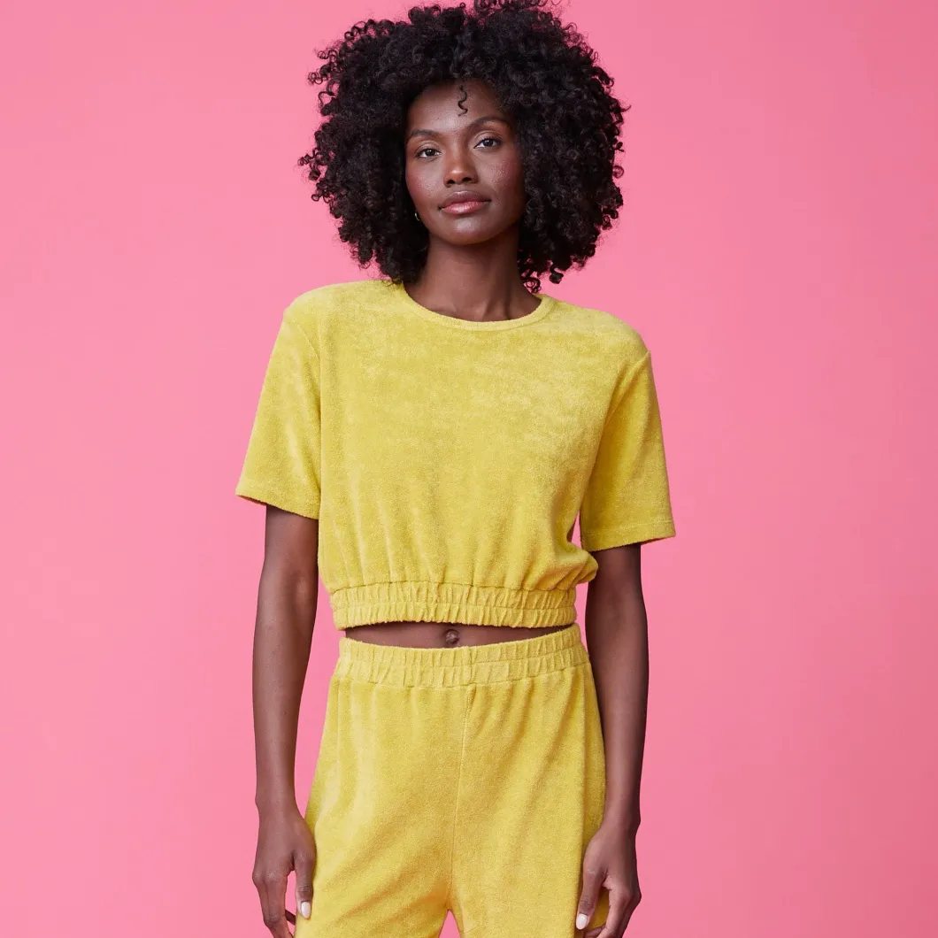 MONROW Terry Cloth Tee AVOCADO Shop