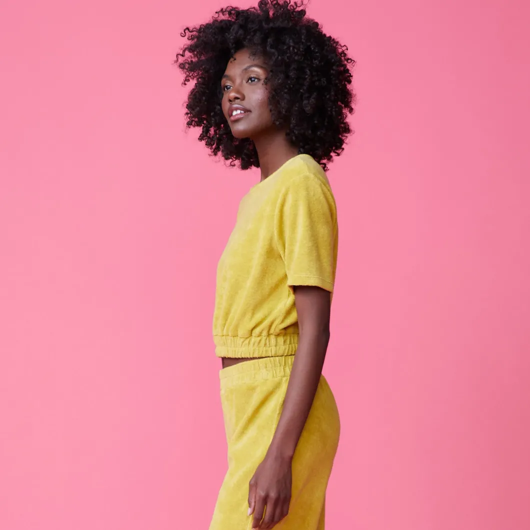 MONROW Terry Cloth Tee AVOCADO Shop