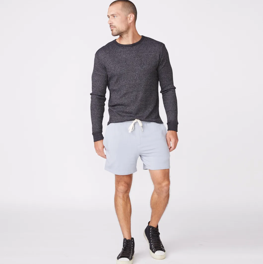 MONROW Thermal Long Sleeve Crew BLACK Discount