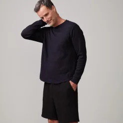 MONROW Thermal Long Sleeve Crew BLACK Online