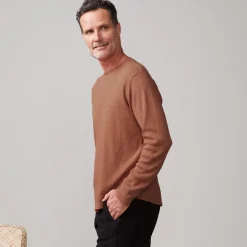 MONROW Thermal Long Sleeve Crew CARAMEL Store