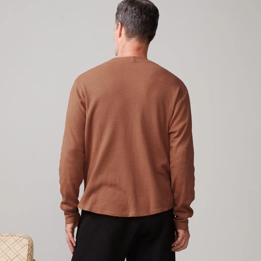 MONROW Thermal Long Sleeve Crew CARAMEL Store