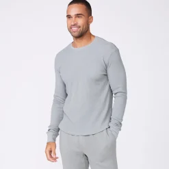 MONROW Thermal Long Sleeve Crew GUNMETAL Shop