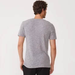 MONROW V Neck Tee GRANITE Shop