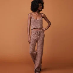 MONROW Wool Cashmere Lounge Pant POMEGRANATE Best